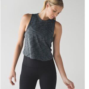 EC Lululemon Fast As Light Muscle Tank Heathered Black - Approx Size 2